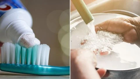 Công dụng từ kem đánh răng và nước vo gạo